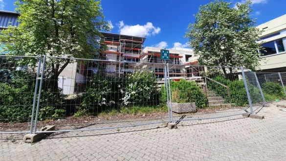 In diesem zweiten Bauabschnitt wird der Verbindungstrakt umgebaut.&nbsp; - &copy; Michaela Wei&szlig;e