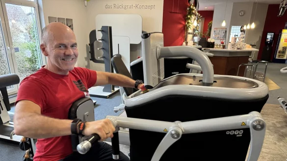 Andreas Haugwitz ist in Lage als Fitness-Trainer und Studio-Besitzer bekannt. - &copy; Sandra Castrup