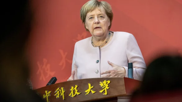 Merkel in China - &copy; Foto: Michael Kappeler