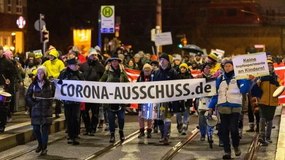 Proteste gegen Corona-Politik - &copy; Foto: -/dpa