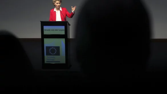 EU-Kommissionspr&auml;sidentin von der Leyen - &copy; Foto: Pedro Rocha/AP/dpa