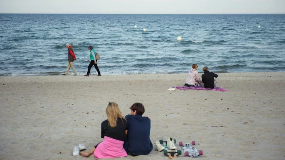 Strand von Scharbeutz - &copy; Foto: Gregor Fischer/dpa