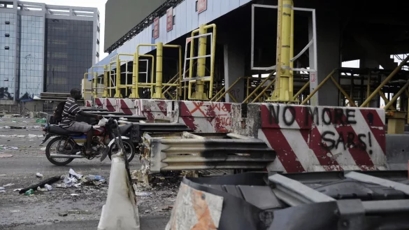 Proteste in Nigeria - &copy; Foto: Sunday Alamba/AP/dpa