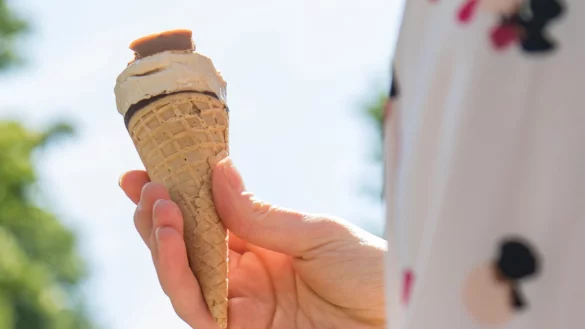 Eis in der Waffel - &copy; Foto: Christin Klose