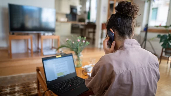 Homeoffice - &copy; Foto: Sebastian Gollnow/dpa