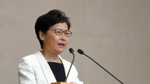 Regierungschefin Carrie Lam - &copy; Foto: Lu Hanxin/XinHua
