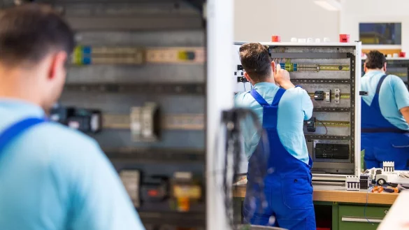 Ausbildungszentrum von Siemens - &copy; Foto: Monika Skolimowska/ZB/dpa