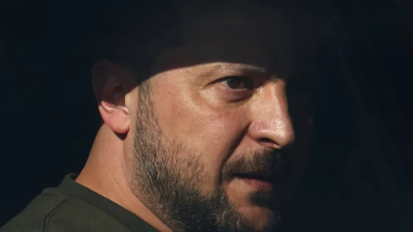 Am Sonntag wird dem ukrainischen Pr&auml;sidenten, Wolodymyr Selenskyj, in Aachen der Karlspreis verliehen. - &copy; dpa