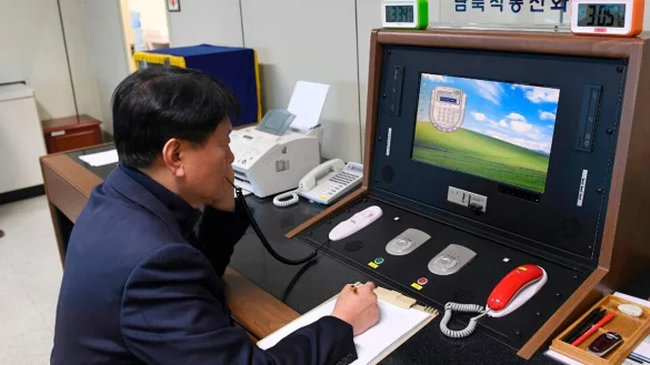 Kommunikation - &copy; Foto: South Korea Unification Ministry/Yonhap/AP/dpa/ARchiv