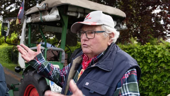 "Deutz-Willi" Winfried Langner hat seine Tour nach Schottland &uuml;berraschend abgebrochen. - &copy; Swen Pf&ouml;rtner/dpa