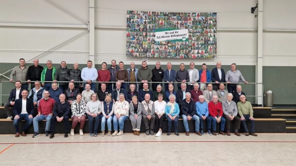 In einer Feierstunde zogen die Macherinnen und Macher des TuS Müssen-Billinghausen von damals Bilanz: Vor 20 Jahren wurde das Großprojekt Sporthalle Wirklichkeit. - © Fotorechte: TuS Müssen-Billinghausen