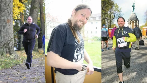 Thomas Klüter brachte 94 Kilogramm auf die Waage. Durch gesündere Ernährung und viel Sport wiegt der Lehrer heute 82 Kilo und hat einen BMI von 27. - © Thomas Klüter/Kalischek/Jonek