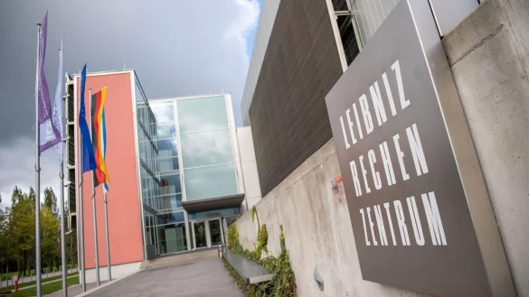 Leibniz-Rechenzentrum in Garching - &copy; Foto: Lino Mirgeler/dpa