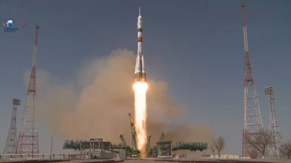 Sojus MS-18-Rakete - &copy; Foto: -/Roscosmos Space Agency Press Service/AP/dpa