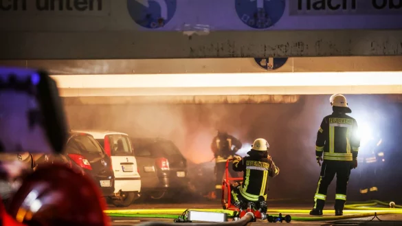 Brand im Uni-Parkhaus. - © jonek.fotografie.de