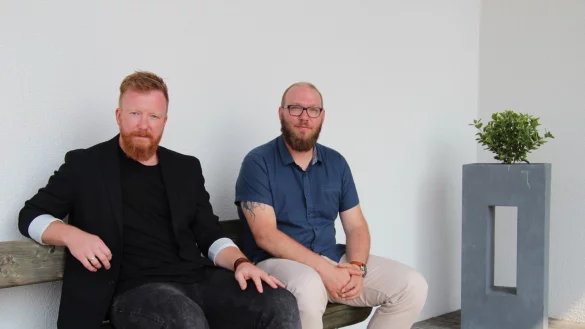 Sascha Zeller von der E.L.I.A.-Gemeinde (links) und Christian Fischer von der evangelisch-freikirchlichen Gemeinde Lage. - &copy; Archivfoto: Nadine Uphoff