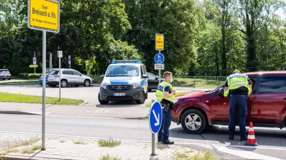 Einreisekontrollen an deutsch-franz&ouml;sischer Grenze - &copy; Foto: Philipp von Ditfurth/dpa