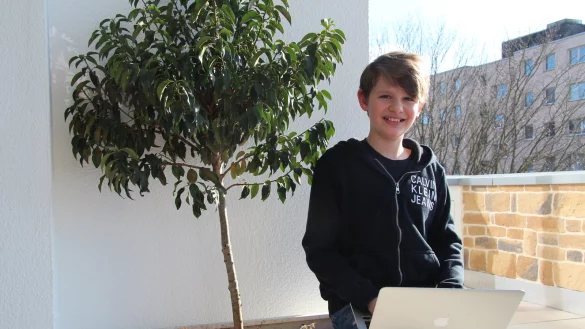 Lenn Schomeier erreicht den ersten Platz bei "Jugend forscht".&nbsp; - &copy; Nadine Uphoff