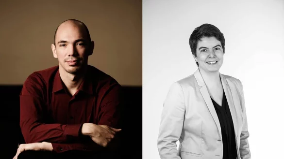 Neu an der Hochschule f&uuml;r Musik sind Prof. Jean-Christophe Dijoux und Prof. Lydia Gr&uuml;n. - &copy; Nikolaj Lund