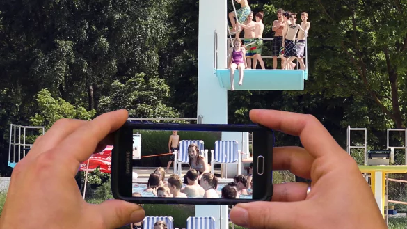 In viele B&auml;dern sind Aufnahmen von G&auml;sten nicht erlaubt.&nbsp; - &copy; Montage L&ouml;hrig