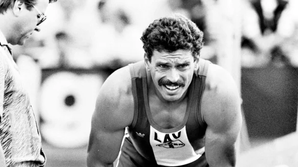 Musste pumpen f&uuml;r die Olympianorm: J&uuml;rgen Hingsen. - &copy; J&ouml;rg Hagemann