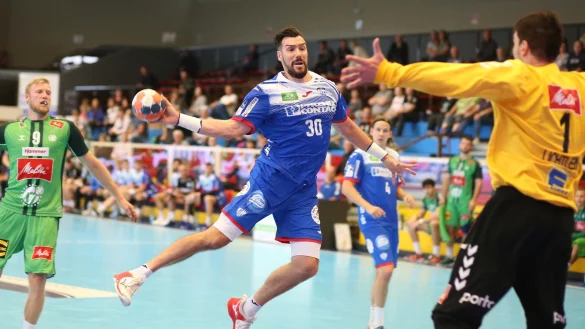 Frisch wie eine Nordseebrise st&uuml;rmte Gedeon Guardiola gegen GWD Minden. - &copy; Paul Cohen