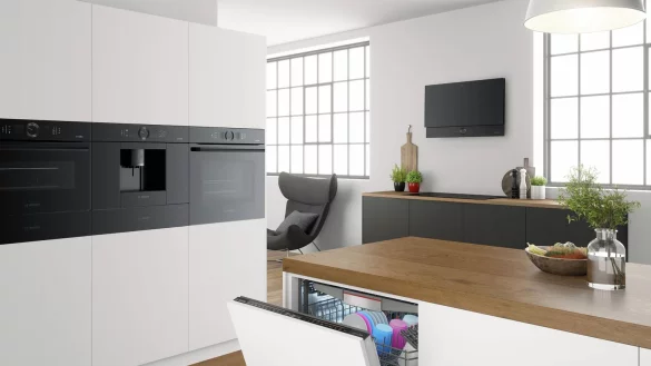 Schwarze Einbauger&auml;te von Bosch - &copy; Foto: Bosch Hausger&auml;te