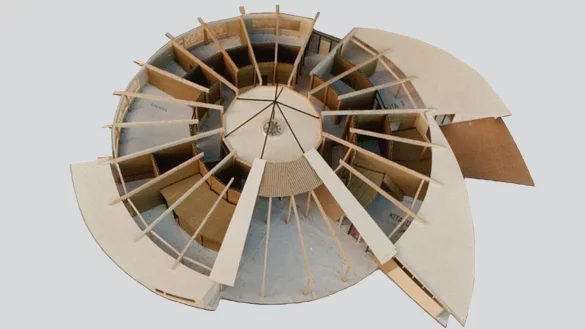 Im Kunstpunkt in Detmold sind ab Sonntag Projekte des Detmolder Architekten Heinz W. Hinsenhofen zu sehen. - © Kunstpunkt