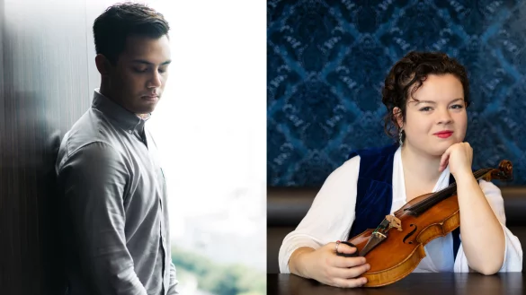 Benyamin Nuss und Ines Marques sind teil des Ensembles, dass im Schloss Brake auftreten wird. - &copy; Eva Maria Richter