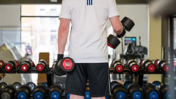 Fitnessstudio - &copy; Foto: Oliver Dietze/dpa