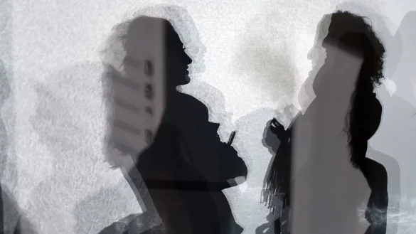 Kollegen im Gespr&auml;ch - &copy; Foto: Jens Kalaene/dpa-Zentralbild