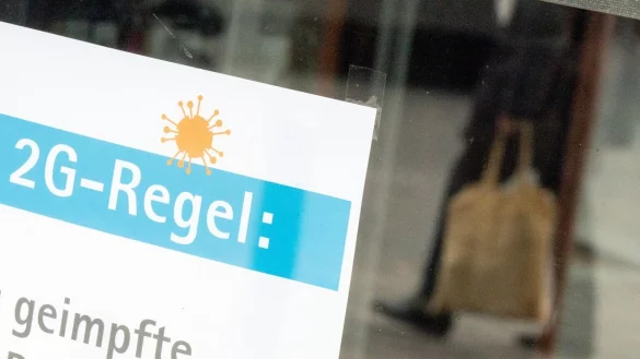2G-Regel im Einzelhandel - &copy; Foto: Sebastian Gollnow/dpa