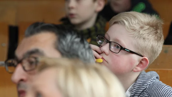 Stammgast: Jan-Luca hat keine Vorlesung der LZ-Kinderuni
verpasst. Er war auch in der Hochschule in Lemgo. - © Mausch