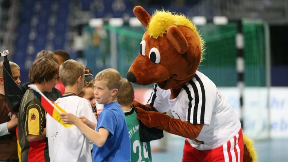 Fanliebling 2007: WM-Maskottchen Hanniball. - © Archivfoto: Jörg Hagemann