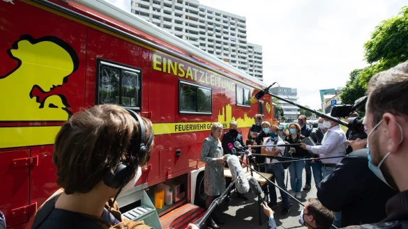 Pressetermin in G&ouml;ttingen - &copy; Foto: Swen Pf&ouml;rtner/dpa