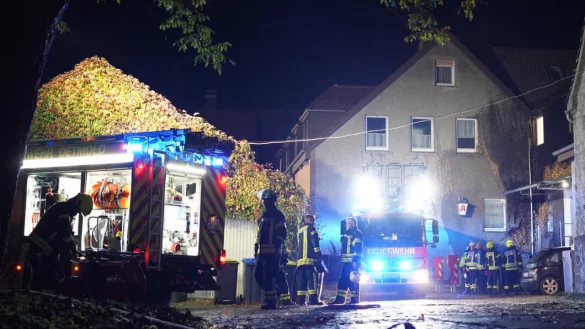Efeu an der Hauswand war in Brand geraten. - &copy; Freitag TV