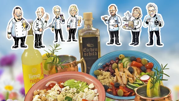 Mit bunten Bowls gegen den Winterblues: Bei den Lippischen Land-Wirten ist abwechlungsreicher und gesunder Genuss angesagt. - © Andreas Barnekow; Montage: Daniel Bobe