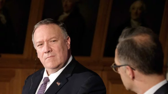 Pompeo und Maas - &copy; Foto: Sebastian Willnow/dpa-Zentralbild/dpa