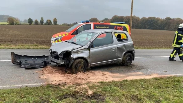Das Fahrzeug war auf die Seite gekippt. - &copy; Freiwillige Feuerwehr Bad Salzuflen