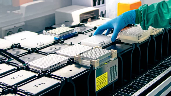  Täglich müssen derzeit allein 8000 Abstriche auf das Coronavirus untersucht werden. - © Labor Krone