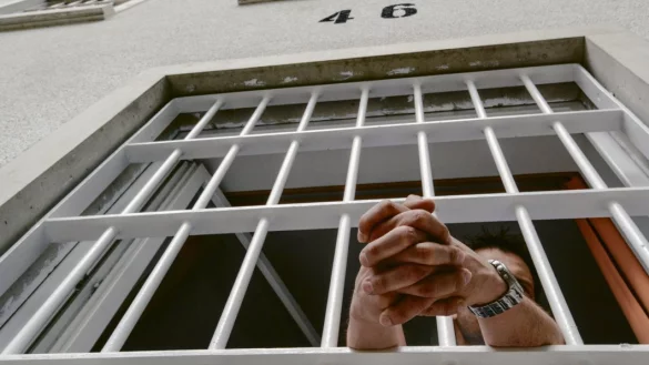 Hinter Gittern: Der inhaftierte Informant und Straft&auml;ter Manfred H. &uuml;berredete den M&ouml;rder des kleinen Dano, den Ort preiszugeben, wo die Leiche von Jenisa (8) begraben liegt. - &copy; dpa