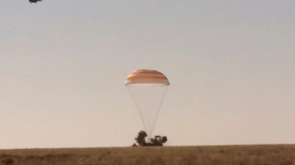 Von ISS zur&uuml;ck - &copy; Foto: Roscosmos Space Agency/AP/dpa