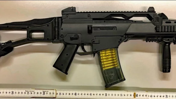 Eine der Softair-Waffen. - &copy; Polizei Bielefeld