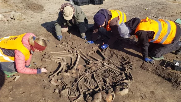 Grabst&auml;tte bei Wustermark - &copy; Foto: Joachim Stark/BLDAM/dpa