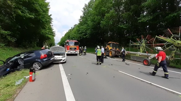 Bei einem Unfall auf der Ostwestfalenstra&szlig;e sind am Freitagmittag f&uuml;nf Personen verletzt worden.&nbsp; - &copy; Freitag Medien Gruppe