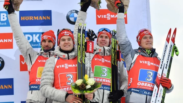 Deutsche Biathlon-Staffel - &copy; Foto: Martin Schutt/dpa-Zentralbild/dpa