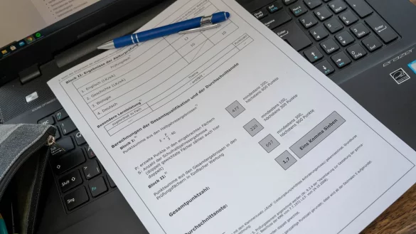 Schulzeugnis - &copy; Foto: Ben Immel/dpa