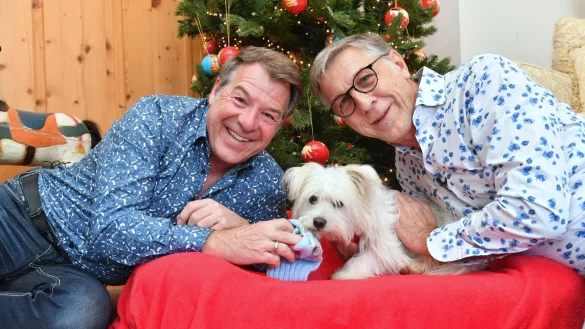 Patrick Lindner und Peter Sch&auml;fer - &copy; Foto: Zentralbild/dpa-Zentralbild/dpa