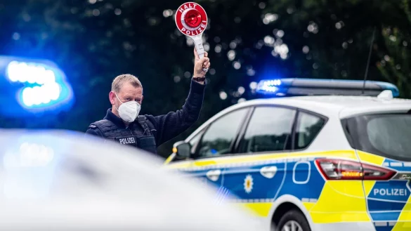Corona-Einreisekontrollen der Bundespolizei - &copy; Foto: Guido Kirchner/dpa