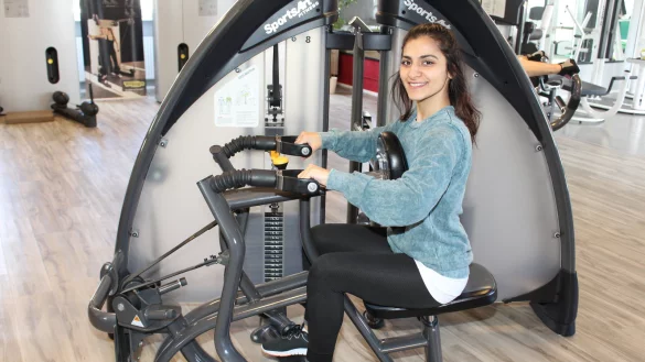 Sportskanone: Saime G&uuml;nd&uuml;z hat ihren Traumjob in der Fitness- und Gesundheitsbranche gefunden. - &copy; Sandra Castrup